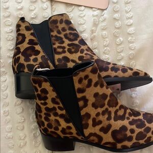 Leopard Print Ankle Boots